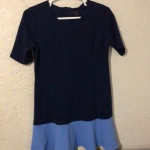 Navy/light blue dress